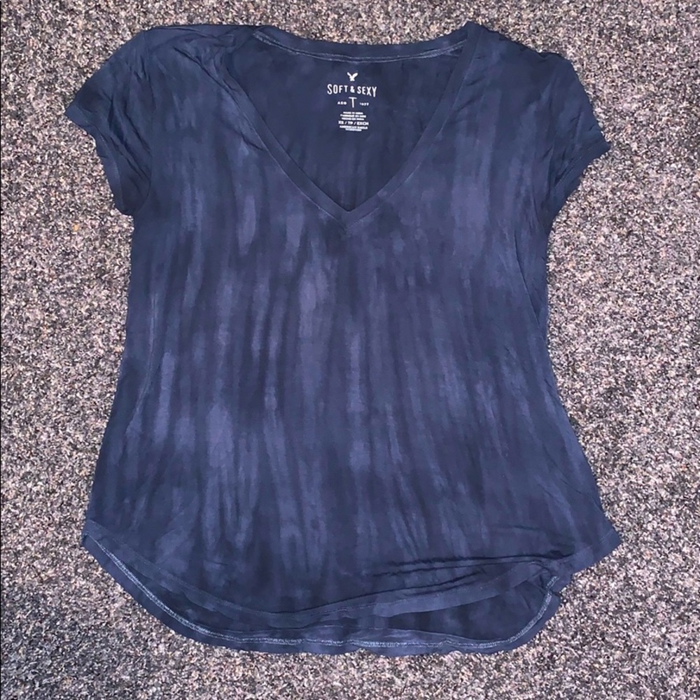 Blue tee